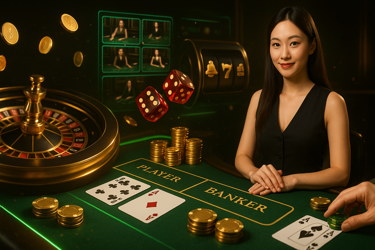 ภาพประกอบคาสิโนออนไลน์คุณภาพสูงด้วย คาสิโนออนไลน์ เว็บตรง kingslot828