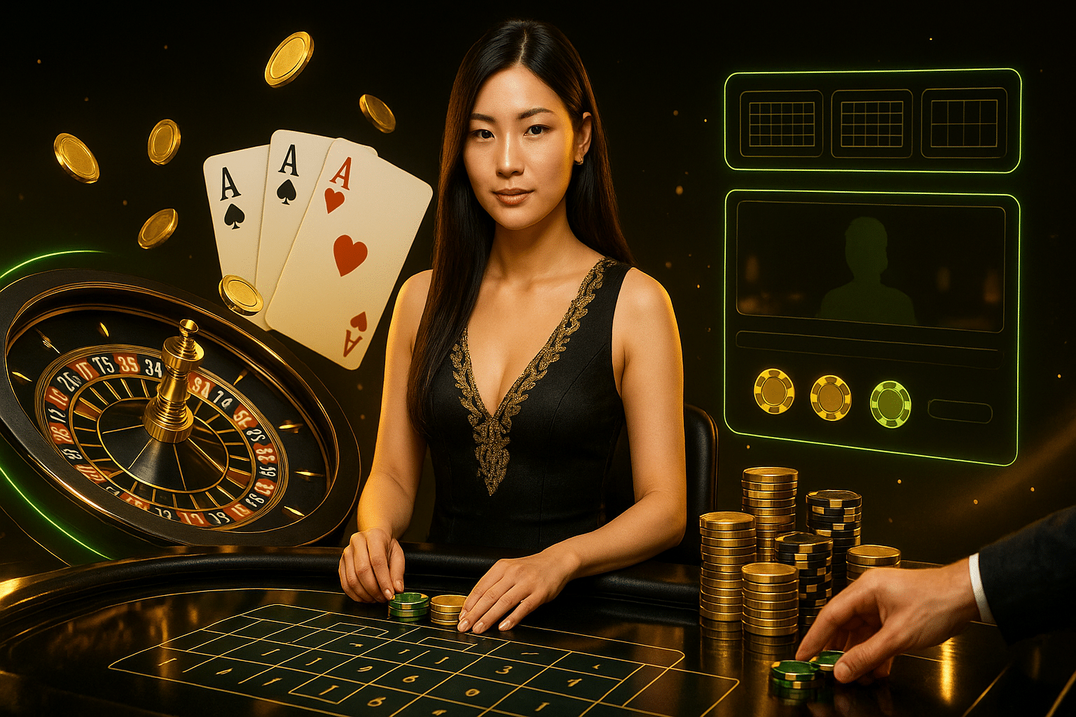 ภาพประกอบคาสิโนออนไลน์คุณภาพสูงด้วย ทางเข้า kingslot828 เว็บตรง